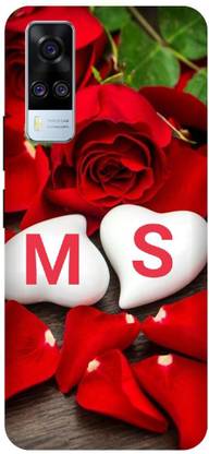 VS PRINT LINK Back Cover for VIVO Y51 , V2030 ,MS, M LOVES S, MS NAME, MS Love Printed