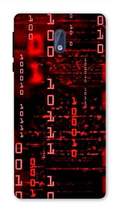 NDCOM Back Cover for Nokia 3 Red Coding