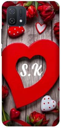 PHONE WALEY.COM Back Cover for OPPO A16k , CPH2349 , SK, S LOVES K,SK NAME, SK Love Printed