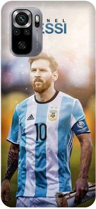 PHONE WALEY.COM Back Cover for Redmi Note 10 (4G), M2101K7AI ,M2101K7AG ,Messi, Football,Printed back cover
