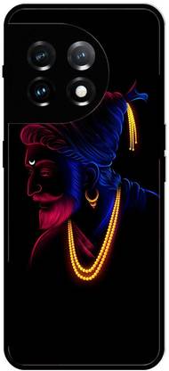 FAZAKA Back Cover for OnePlus 11R On Glossy Metal Phone | VEER SHIVAJI