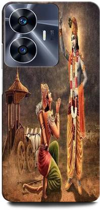 ORBIQE Back Cover for Vivo Y02T KRISHNA, SUDARSHANA CHAKRA, GOD, PRAY