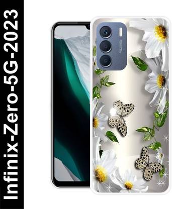 DEVLIYACASE Back Cover for Infinix Zero 5G 2023 BUTTERFLY, BEAUTIFUL BUTTERFLIES, BLUE BURRERFLY, GLITTER