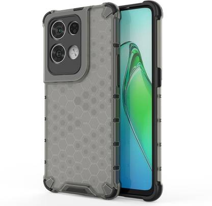 Empire Accessories Back Cover for Oppo Reno 8 Pro 5G Edge to Edge Boom Transparent Honeycomb case