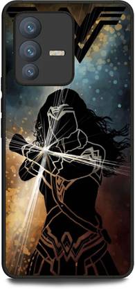 INDICRAFT Back Cover for Vivo V23 5G (WONDER WOMAN, DANIEL, SUPERHERO, DC COMIC )