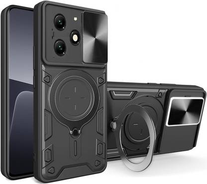 Newlike Back Cover for itel A70 Ring Stand Military Grade Camera Protection