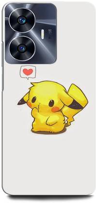 ORBIQE Back Cover for Vivo Y02T PIKACHU, POKEMON, GAME, CARTOON, HEART
