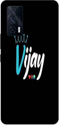 Royal Case Back Cover for iQOO 7(5G) VIJAY, NAME LETTER, TEXTURE, ABSTRACT, ART, BLACK, KING