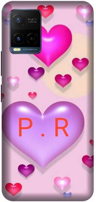 3D U PRINT Back Cover for VIVO Y21E ,V2111 PR letter,PR name,PR word