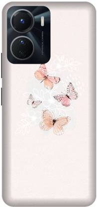 INTELLIZE Back Cover for Vivo Y16 BUTTERFLY, BEAUTIFUL BUTTERFLIES, TREE, GLITTER