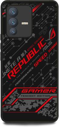 INDICRAFT Back Cover for Vivo V23 Pro 5G (ROG, BLACK SHARK, CHIP, TECHNOLOGY, GAMING )