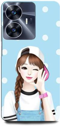 ORBIQE Back Cover for Vivo Y02T MODERN, GIRL, GARDEN, NATURE, CUTE, LOVELY, BUTTERFLY