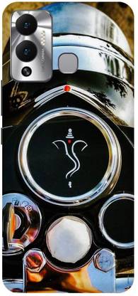 Rockyard Back Cover for Infinix HOT 12 Play, X6816C, ROYAL, ENFIELD, BULLET, BIKE, GANESHJI
