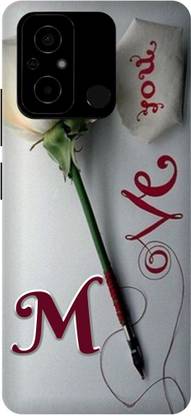 JUGGA Back Cover for POCO C55, MZB0DDTIN, M LOVES M NAME,M NAME, M LETTER, ALPHABET,M LOVE M NAME