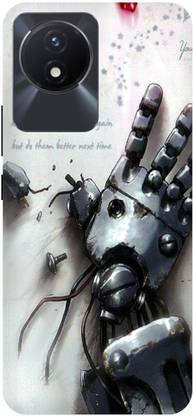 Bluvver Back Cover for Vivo Y02t, V2254 Hand,Robot,Game
