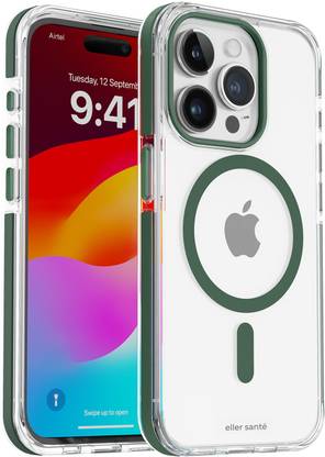 eller santé Back Cover for iPhone 15 Pro Max, Apex Magpro Camera Screen Protector Compatible With MagSafe