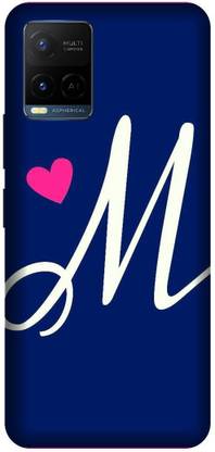 3D U PRINT Back Cover for VIVO Y21E ,V2111 M letter,M name M word