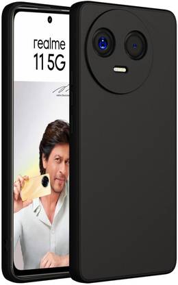 VAPRIF Back Cover for Realme 11 5G, Realme 11x 5G, Matte Rubberized Soft Silicone Protective Cloth Inside