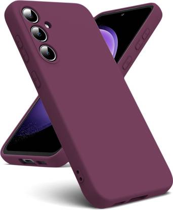 VONZEE Back Cover for Samsung S23FE Liquid Silicone Full Body Protection Case With Microfiber Cloth Case