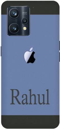 COVERJET Back Cover for REALME 9 PRO PLUS-APPLE- LOGO- RAHUL- NAME- PATTERN