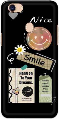 NDCOM Back Cover for OPPO F5 Nice Smile Printed Hard Case