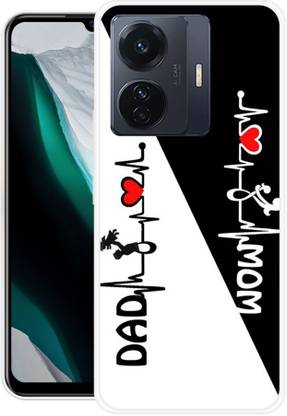GRAFIQE Back Cover for IQOO Z6 Pro 5G MOTHER, MAA, FATHER, LIFE LINE, I LOVE MY MOM DAD
