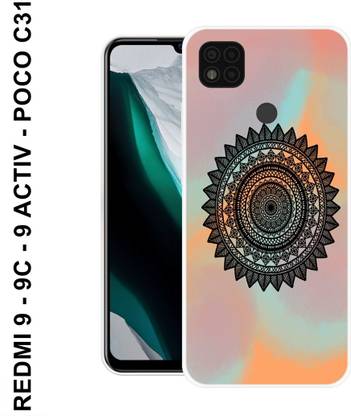 MOBECARE Back Cover for REDMI 9 ACTIV MANDALA, ART, MANDALA DESIGN, TEXTURE, VALOR, UNIQUE, TRENDING