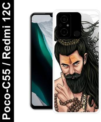 TMPBAGRU Back Cover for POCO C55 SHIV JI, LORD SHIVA, MAHADEV, BHOLENATH, MAHAKAL