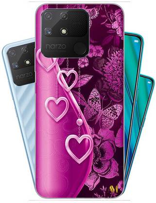 AJM Back Cover for Realme 50A Designer Case Cover with Heart Love Design