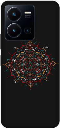 Royal Case Back Cover for Vivo Y35 VASTU, COLORFUL, ROUND, LOGO, DESIGN, PATTERN