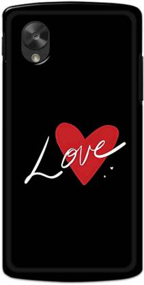 NDCOM Back Cover for Nexus 5 Love Heart Printed