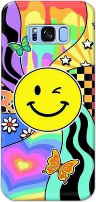 NDCOM Back Cover for Samsung Galaxy S8 Plus Smilely Emoji Multicolour Printed Hard Case
