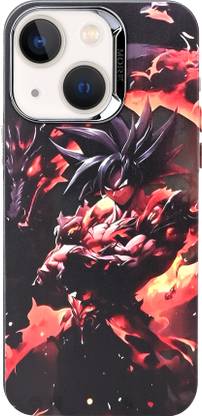 MS-Shield Back Cover for Apple iPhone 13, 3D Anime Dragon Ball Goku 3D Embossed Soft Back Case with Camera Guard