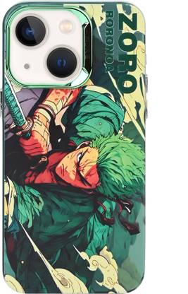 MS-Shield Back Cover for Apple iPhone 13, 3D Anime one piece Zoro Embossed Soft Back Case