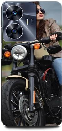 ORBIQE Back Cover for Vivo Y02T BULLET, BIKE, GIRL BIKE RIDING