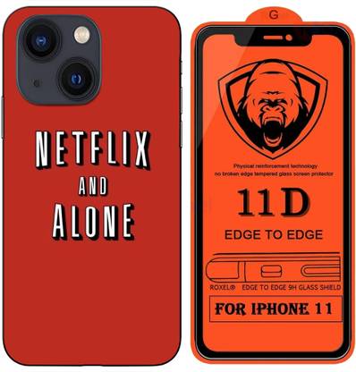 CASE HOME Back Cover for iPhone14+ Netflix Design with Inbuilt Camera Protection Case with Tempered Glass