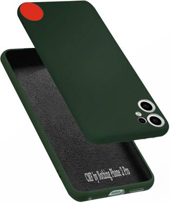 VAPRIF Back Cover for CMF by Nothing Phone 2 Pro 5G, Matte Rubberized Soft Silicone Protective Cloth Inside