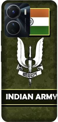3D U प्रिंट Back Cover VIVO T2X 5G,V2253,Army Pattern,indian army,printed back cover के लिए