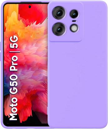 TRUEUPGRADE Back Cover for Liquid Silicon Back Cover Case for Motorola Moto Edge 50 Pro 5G | Cloth On Inner Side