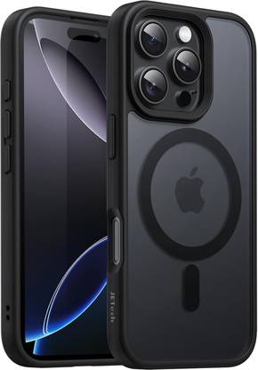FIEUSCHE Back Cover for Iphone 16 Pro max Frosted case Compatible with MagSafe, Military Grade Protection