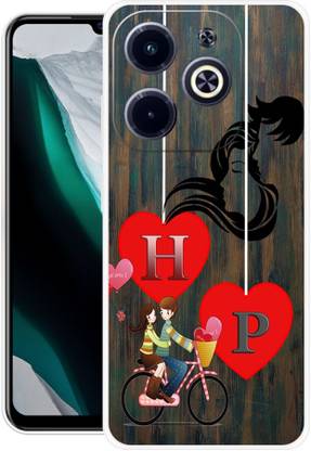 ORBIQE Back Cover for Infinix Hot 40i X6528 HP, H LOVE P, P LOVE H, H LETTER, P LETTER, HP NAME
