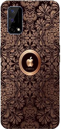 PICHKU Back Cover for Realme Narzo 30 Pro 5G,Rangoli, Design, Apple, Emblem, Golden