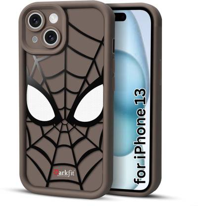 DARKFIT Back Cover for Apple iPhone 13, Spidey Face Mask Case