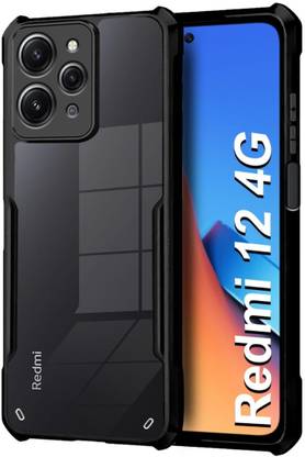 S-Design Back Cover for Redmi 12 4G, Premium Bumper Clear Transparent Case