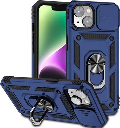 AIBEX Back Cover for Apple iPhone 13 | D10 Tough Armor | Sliding Camera Shield| Ring Holder