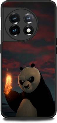 FAZAKA Back Cover for OnePlus 11R 5G On Glossy Metal Phone Cover | FIRE PANDA