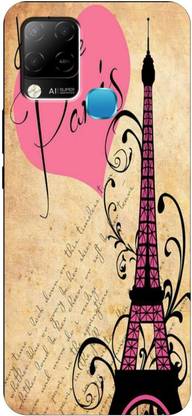 iprinto Back Cover for Infinix Hot 10S, X689 64+4 eiffel tower Paris Back Cover