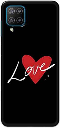 NDCOM Back Cover for Samsung Galaxy F12 Love Heart Printed