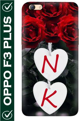 FULLYIDEA Back Cover for OPPO F3 Plus, CPH1613, OPPO R9s Plus, Letter N, Alphabet N, Name N, Letter N Wit