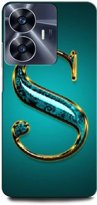 ORBIQE Back Cover for Vivo Y02T S, S LETTER, S ALPHABET, DESIGN